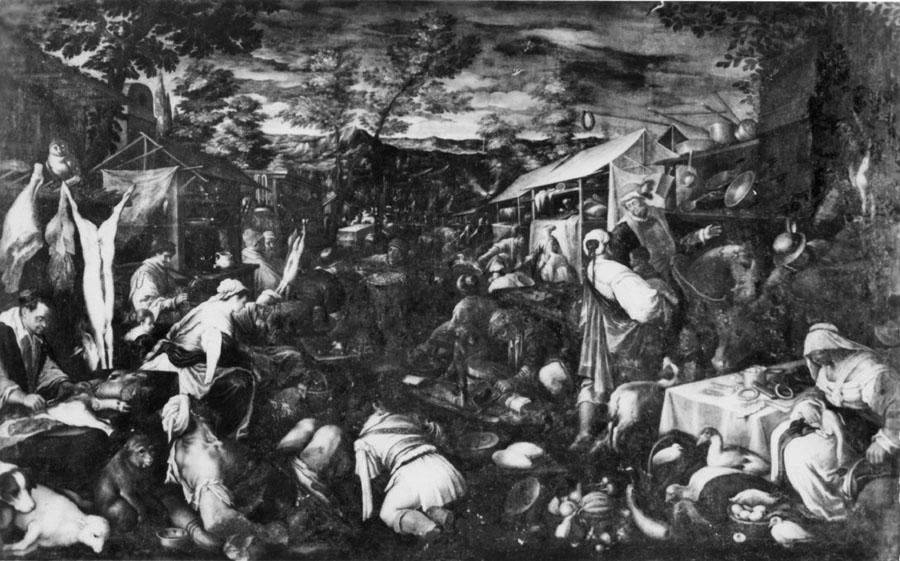 Francesco Bassano-174-Mercato - Kromeriž, Galleria Arcivescovile